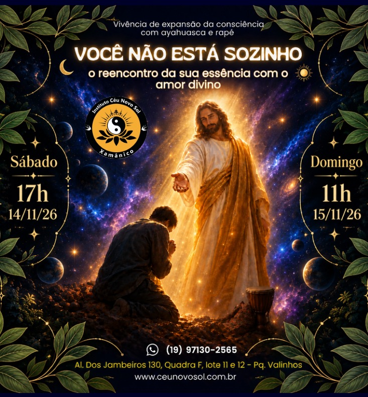Cartaz da cerimônia Você não esta Sozinho
